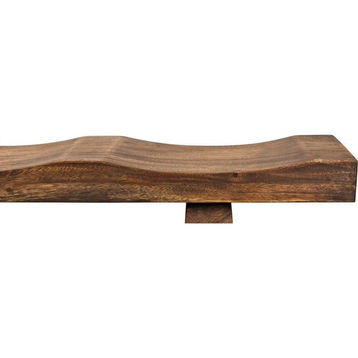 Noir Shibumi Bench, Munggur Wood, 70" W