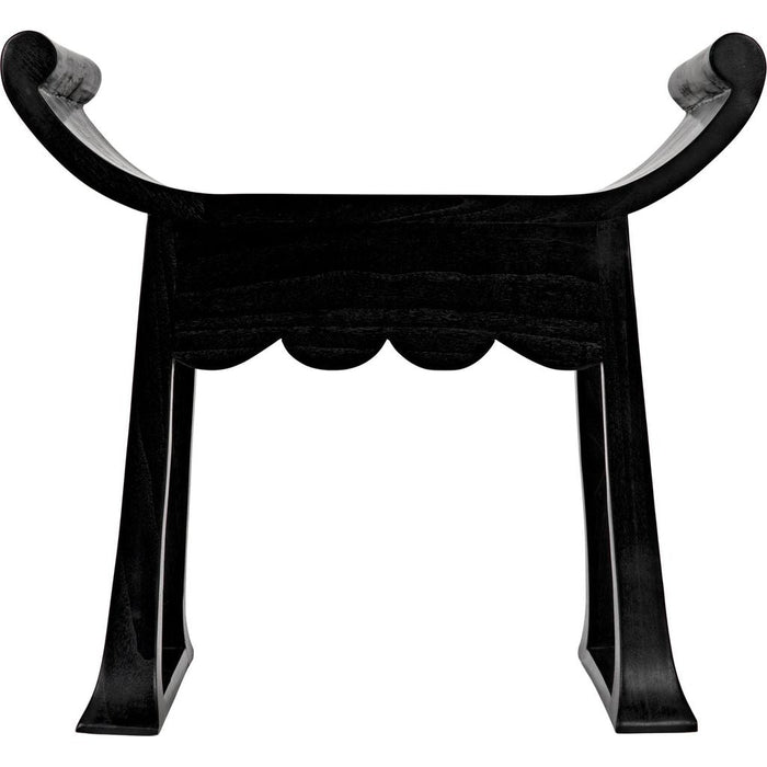 Noir Wey Stool, Charcoal Black - Mindi, 26" W