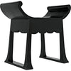 Noir Wey Stool, Charcoal Black - Mindi, 26" W