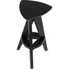 Noir Twist Counter Stool, Charcoal Black - Mindi, 13.5" W