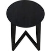 Noir Cantilever Table, Charcoal Black - Mindi, 17.5"