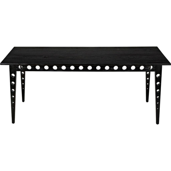 Noir Pericles Table/Desk - Mindi & Veneer, 36"