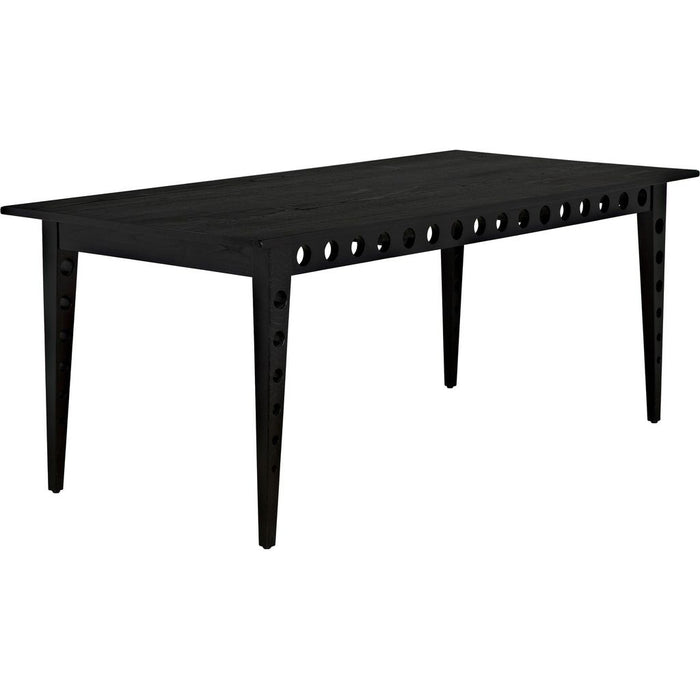 Noir Pericles Table/Desk - Mindi & Veneer, 36"
