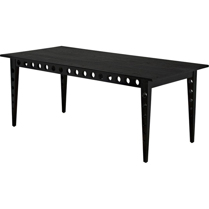 Noir Pericles Table/Desk - Mindi & Veneer, 36"