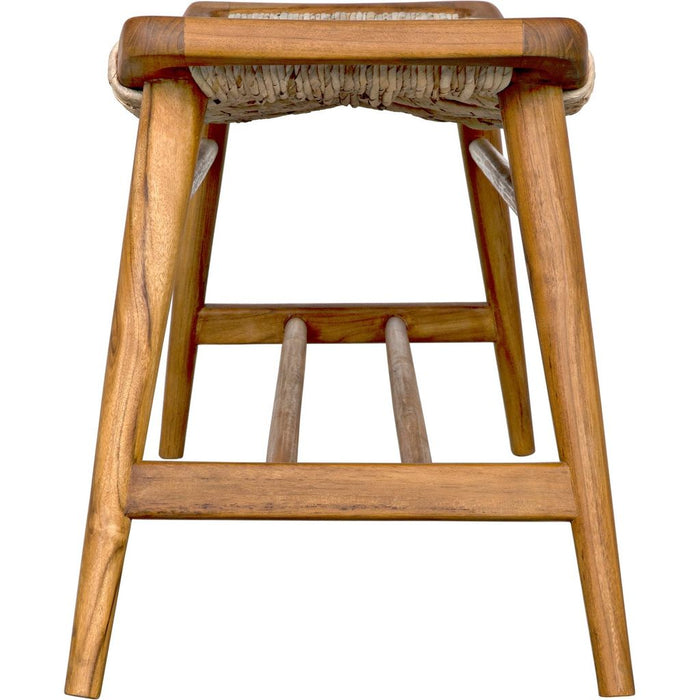 Noir Stockholm Bench w/ Woven, 47" W