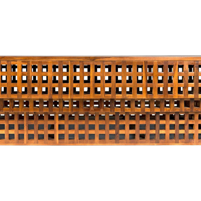 Noir Flynn Coffee Table - Teak, 34"