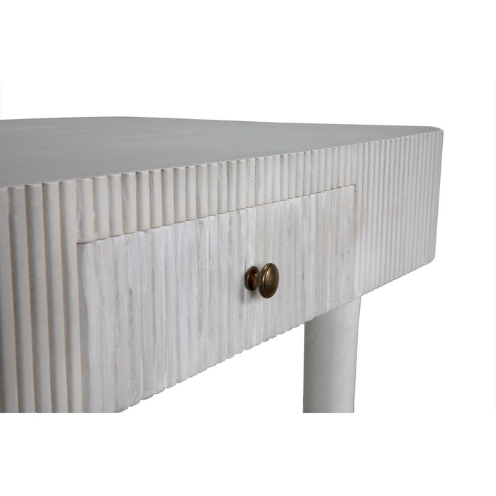 Noir Celine Desk/Side Table - Mahogany & Veneer, 20"
