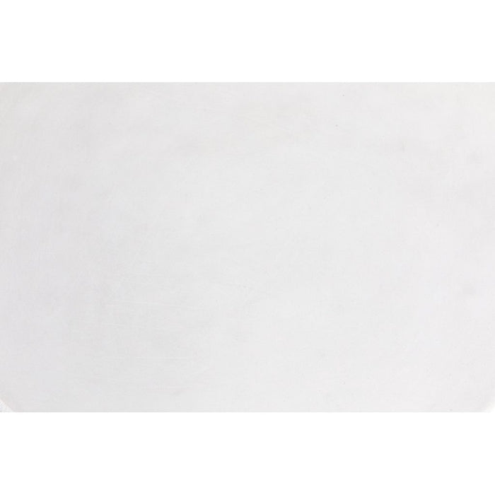 Noir Hourglass Stool, White Fiber Cement, 15" W