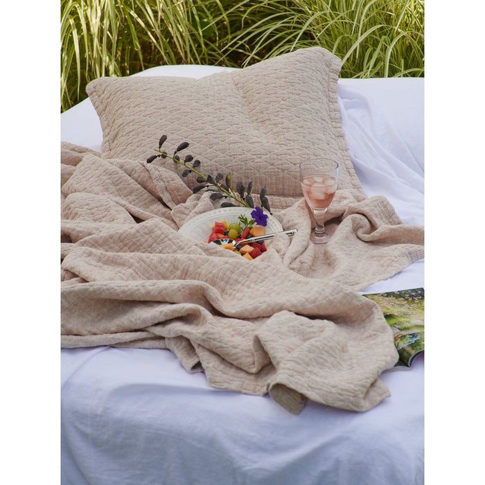 TL at Home Boyce Cotton Linen Coverlet and/or Sham