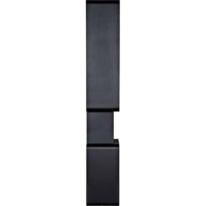 Noir Larra Bookcase - Industrial Steel, 38" W