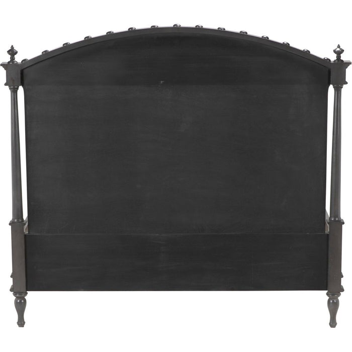 Noir Owen Bed, Queen, Pale - Mahogany