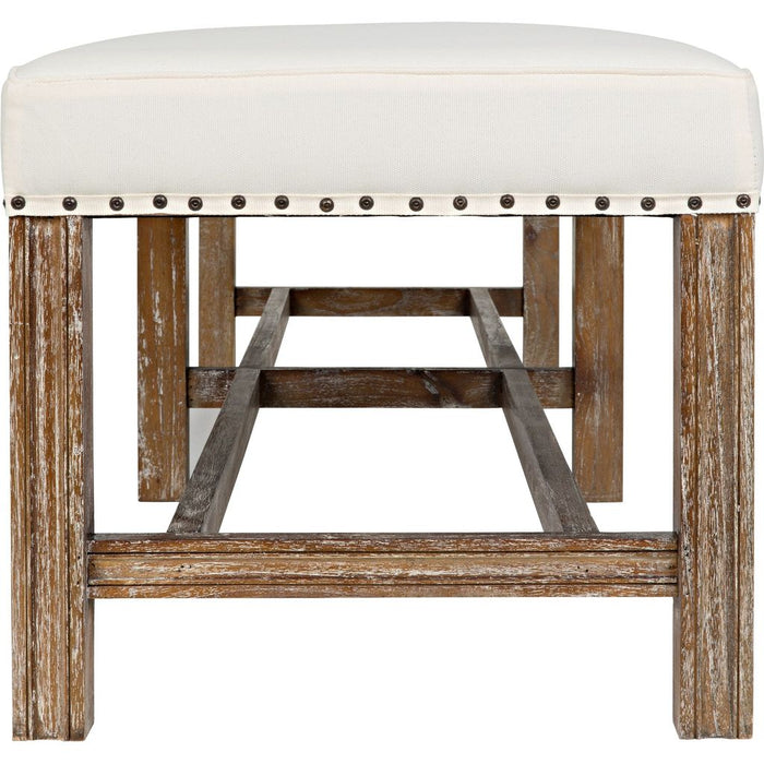 Noir Sweden Bench, Grey Wash - Mindi, 72" W