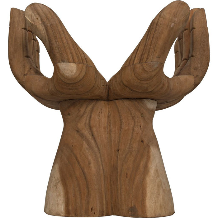 Noir Le Main Chair - Teak, 30" W