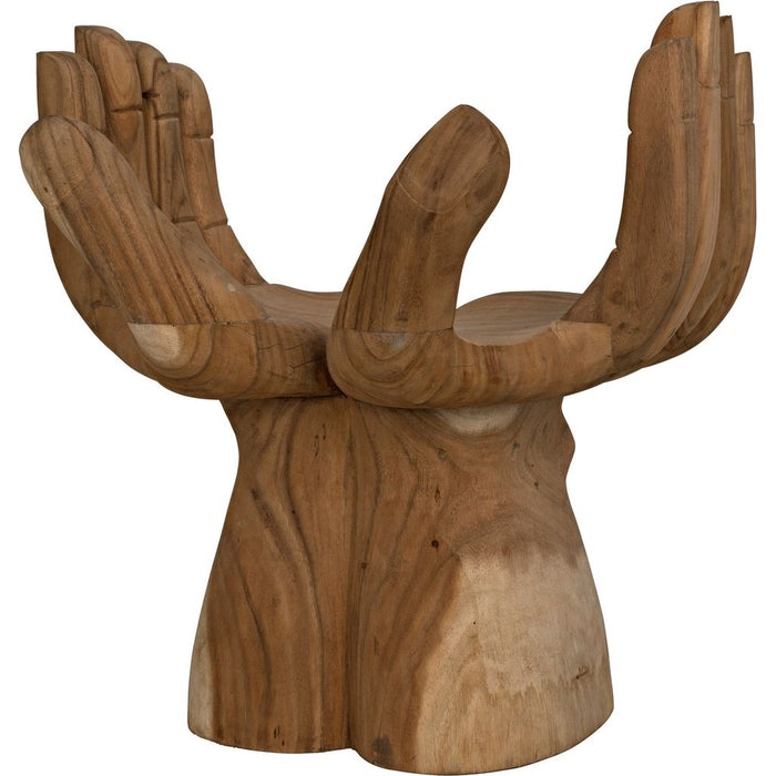 Noir Le Main Chair - Teak, 30" W