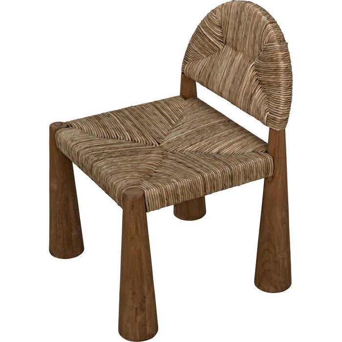 Noir Laredo Dining Chair, Teak, 24.5" W
