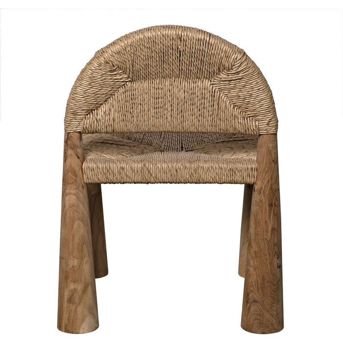 Noir Laredo Dining Chair w/ Synthetic Woven, 24.5" W