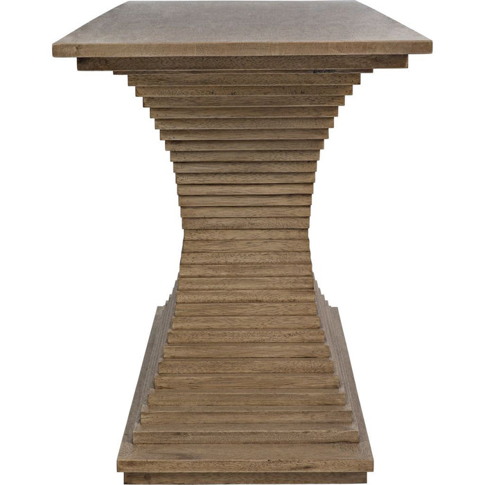 Noir Cambio Console, Bleached Walnut, 72" W
