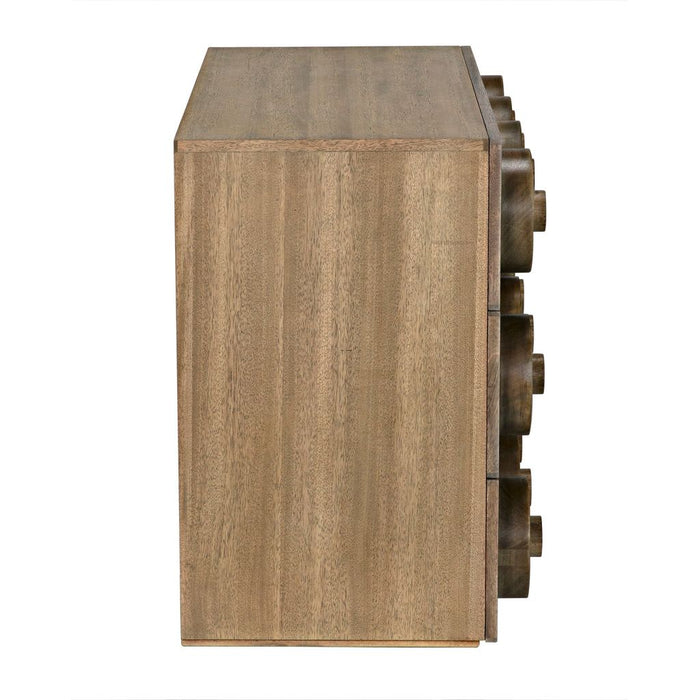Noir Lego Sideboard w/ 3 Drawers, Washed Walnut, 40" W