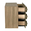 Noir Lego Sideboard w/ 3 Drawers, Washed Walnut, 40" W