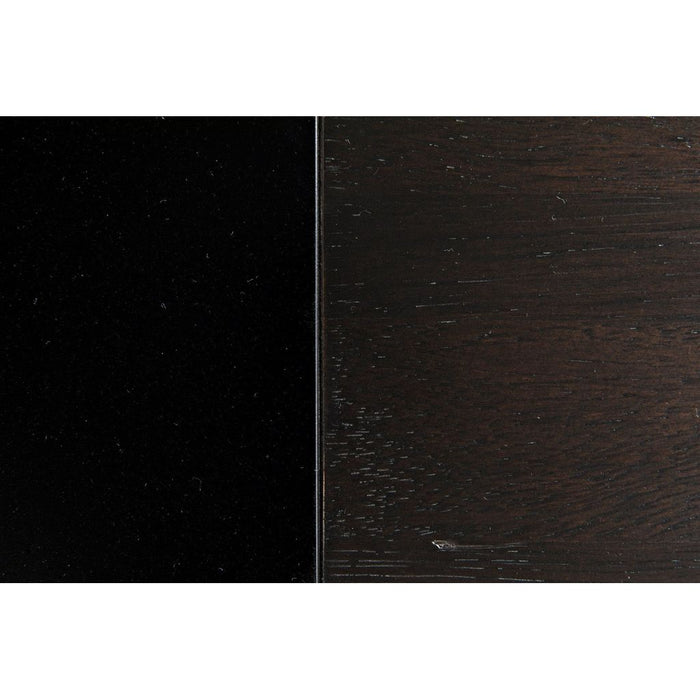 Noir Alvaro Desk, Black Steel w/ Ebony Walnut, 64" W