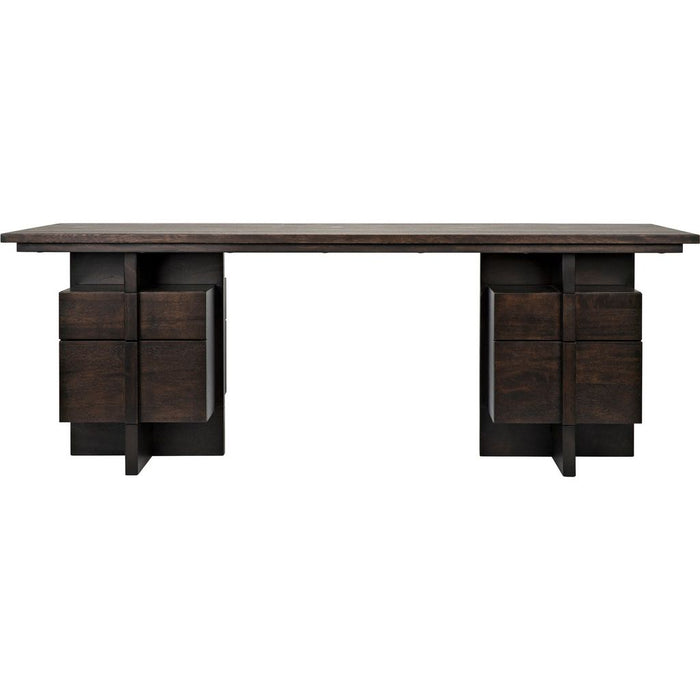 Noir Bridge Desk, Ebony Walnut, 84" W