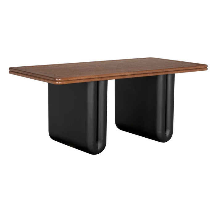 Primary vendor image of Noir Mila Desk - Industrial Steel, Walnut, Veneer, 72" W