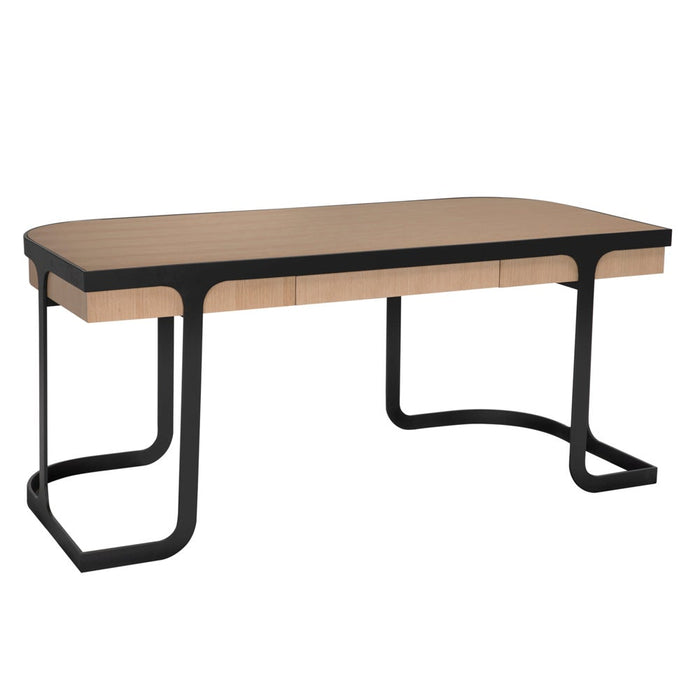 Primary vendor image of Noir Hamilton Desk, White Oak, 68" W