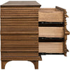 Noir Bernard 6 Drawer, Dark Walnut, 66.5" W