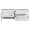 Noir Hampton 6 Drawer Dresser, White Wash - Mahogany & Veneer, 74" W