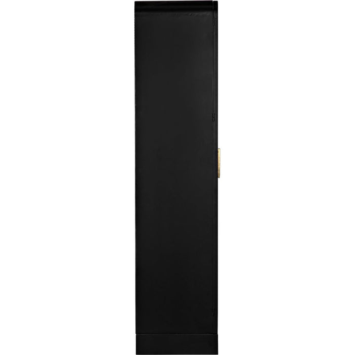 Noir Tresor Hutch - Industrial Steel, 47" W