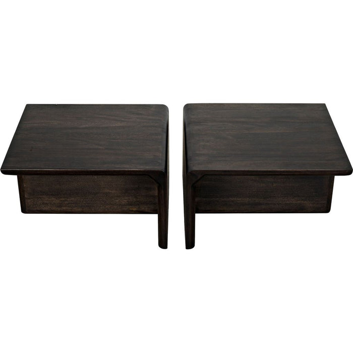 Noir Hagen Coffee Table, Ebony Walnut, 30"