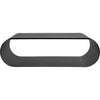 Noir Hera Coffee Table, Black Steel, 24"