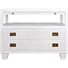 Primary vendor image of Noir 2-Drawer Side Table w/ Sliding Tray, White Wash, 19.5"