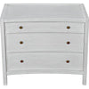 Noir Hampton Side Table,White Wash - Mahogany & Veneer, 22"