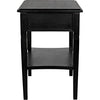 Noir Oxford 1-Drawer Side Table, Hand Rubbed Black - Mahogany & Veneer, 20"