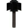 Noir Kaldera Side Table, Black Steel, 29"