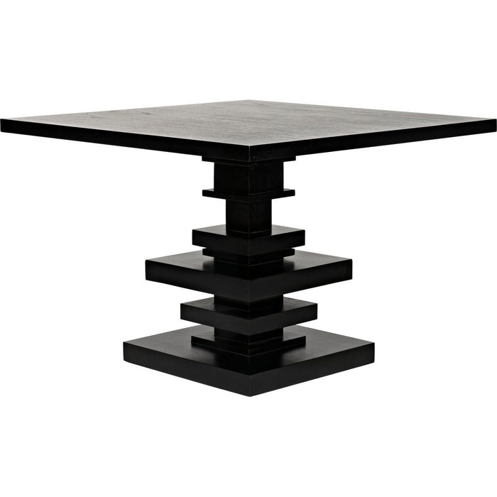 Primary vendor image of Noir Corum Square Table, Hand Rubbed Black - Mahogany & Veneer, 42"