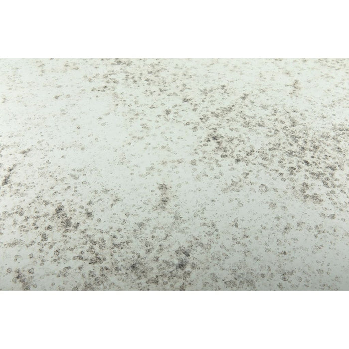 Noir Anna Side Table, Black Steel w/ Antiqued Mirror, 25"