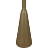 Noir Hiro Side Table, Metal w/ Brass Finish, 17"