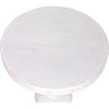 Noir Fenring Side Table, White Wash - Mahogany, 15"