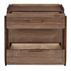 Noir Savino Side Table - Walnut, 18"