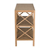 Noir Nikolai Side Table, White Oak, 15.5"