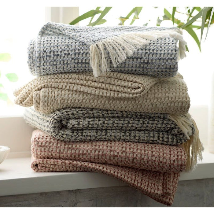TL at Home Jenna Stonewashed Cotton Blanket and/or Sham