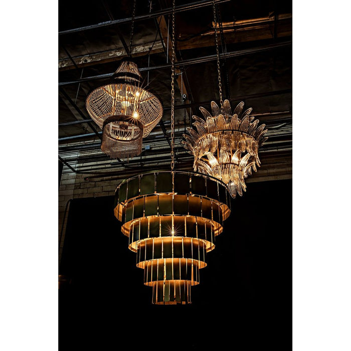Noir King Chandelier - Metal & Glass