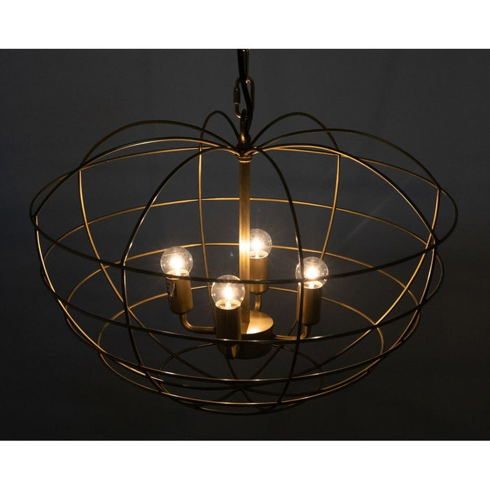 Noir Mo Pendant, Metal w/ Brass Finish