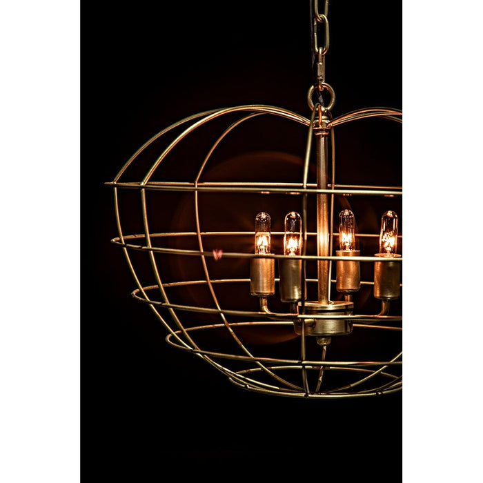 Noir Mo Pendant, Metal w/ Brass Finish