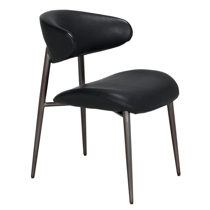 Primary vendor image of Noir Hakone Dining Chair - Industrial Steel, Leather, 21" W