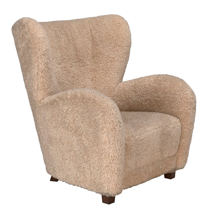 Primary vendor image of Noir Pola Chair - Teddy Fleece, 34" W