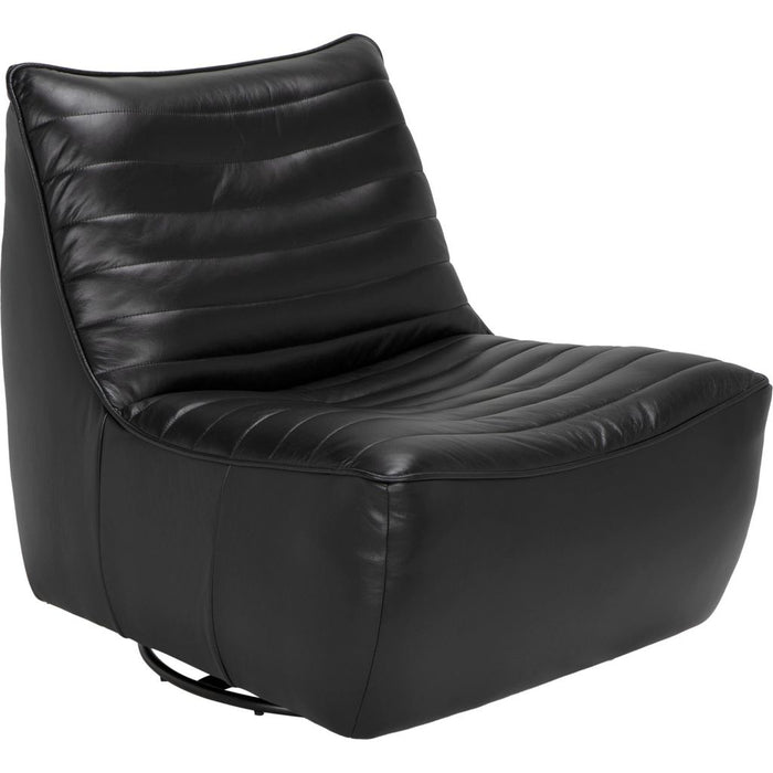 Primary vendor image of Noir Mcclain Swivel Single Sofa - Top-Grain Leather, 32" W