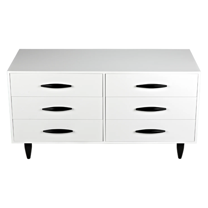 CFC Williams Poplar/Walnut 6-Drawer Poplar/Walnut Dresser